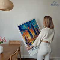 Manama Poster | Bahrain Wall Art | Middle East Decor