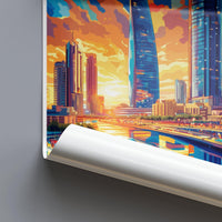 Manama Poster | Bahrain Wall Art | Middle East Decor