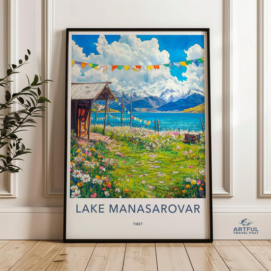 Manasarovar Poster - Tibet Wall Art