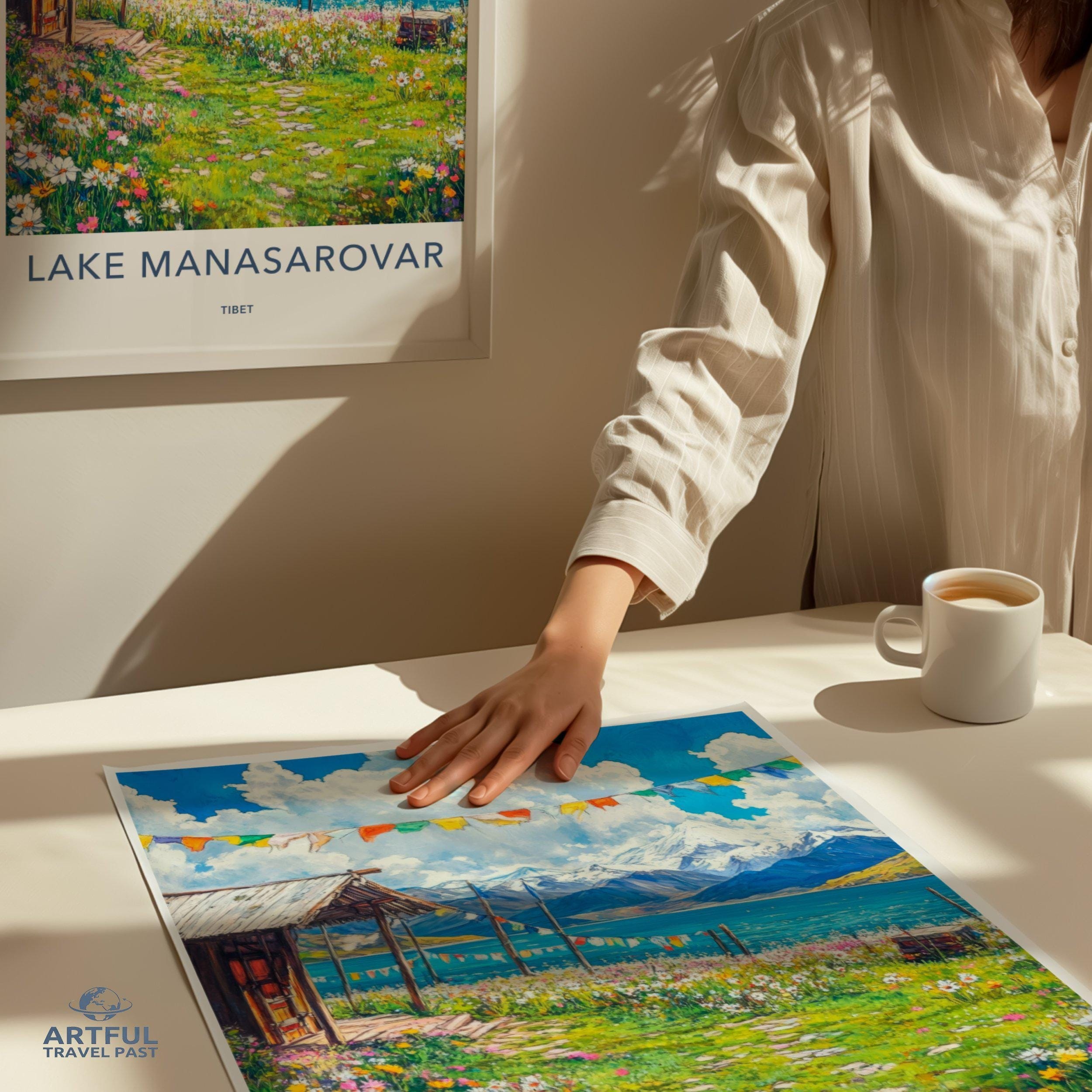 Manasarovar Poster - Tibet Wall Art