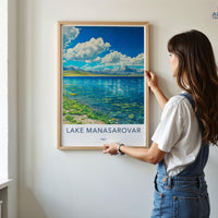Manasarovar Poster - Tibet Wall Art
