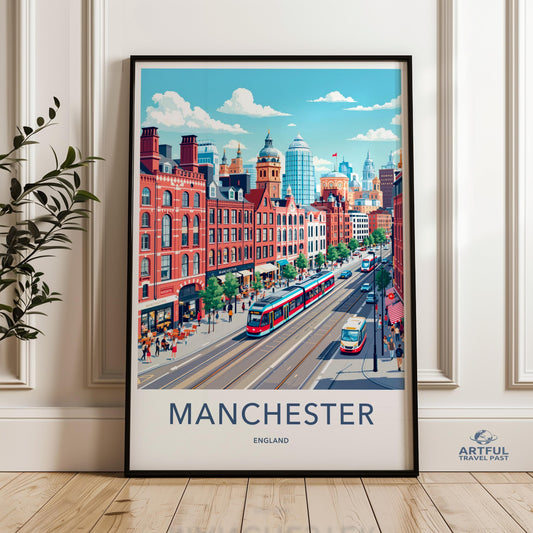 Manchester England Poster - Wall Art