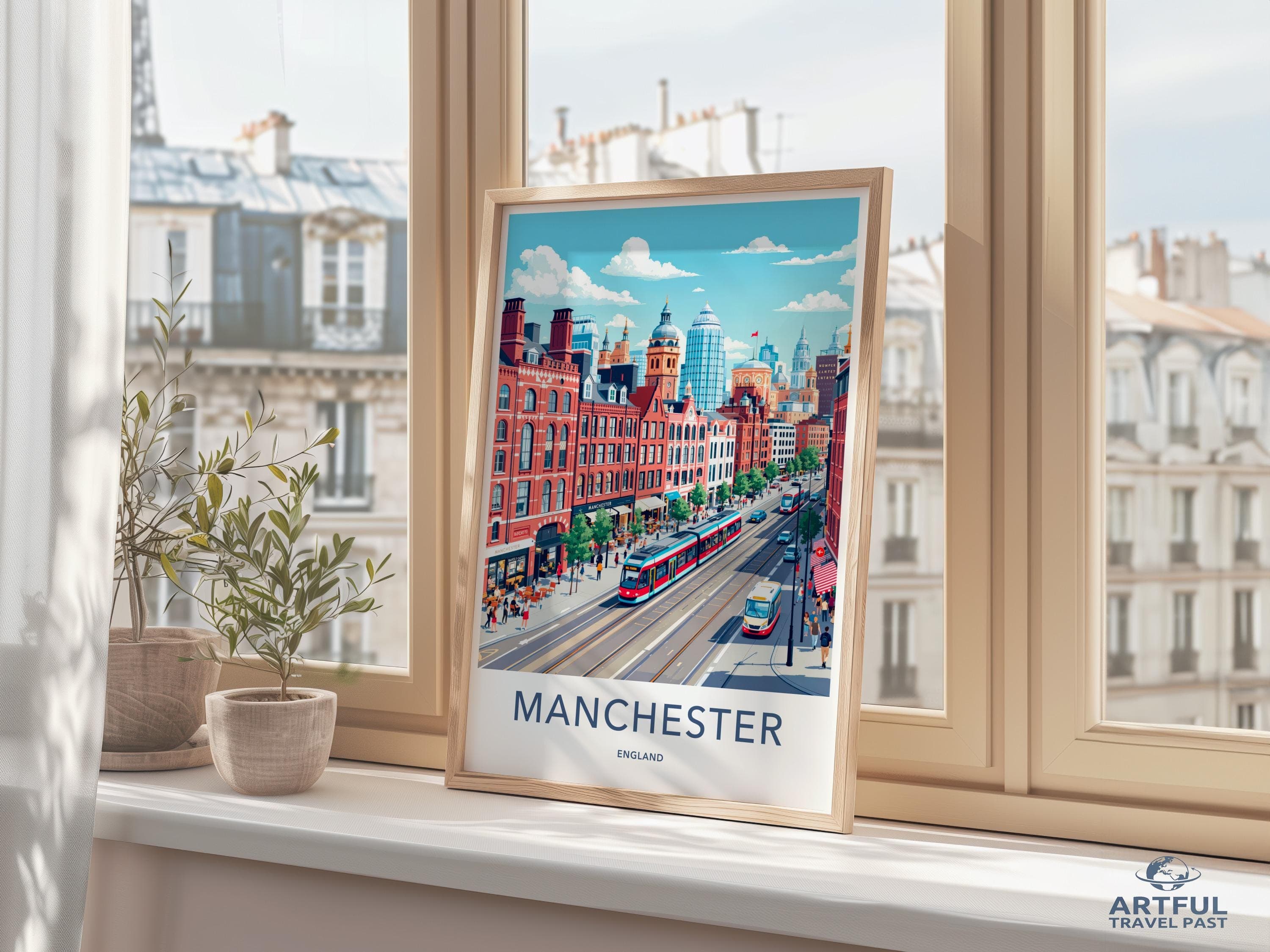 Manchester England Poster - Wall Art