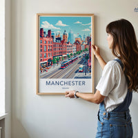 Manchester England Poster - Wall Art