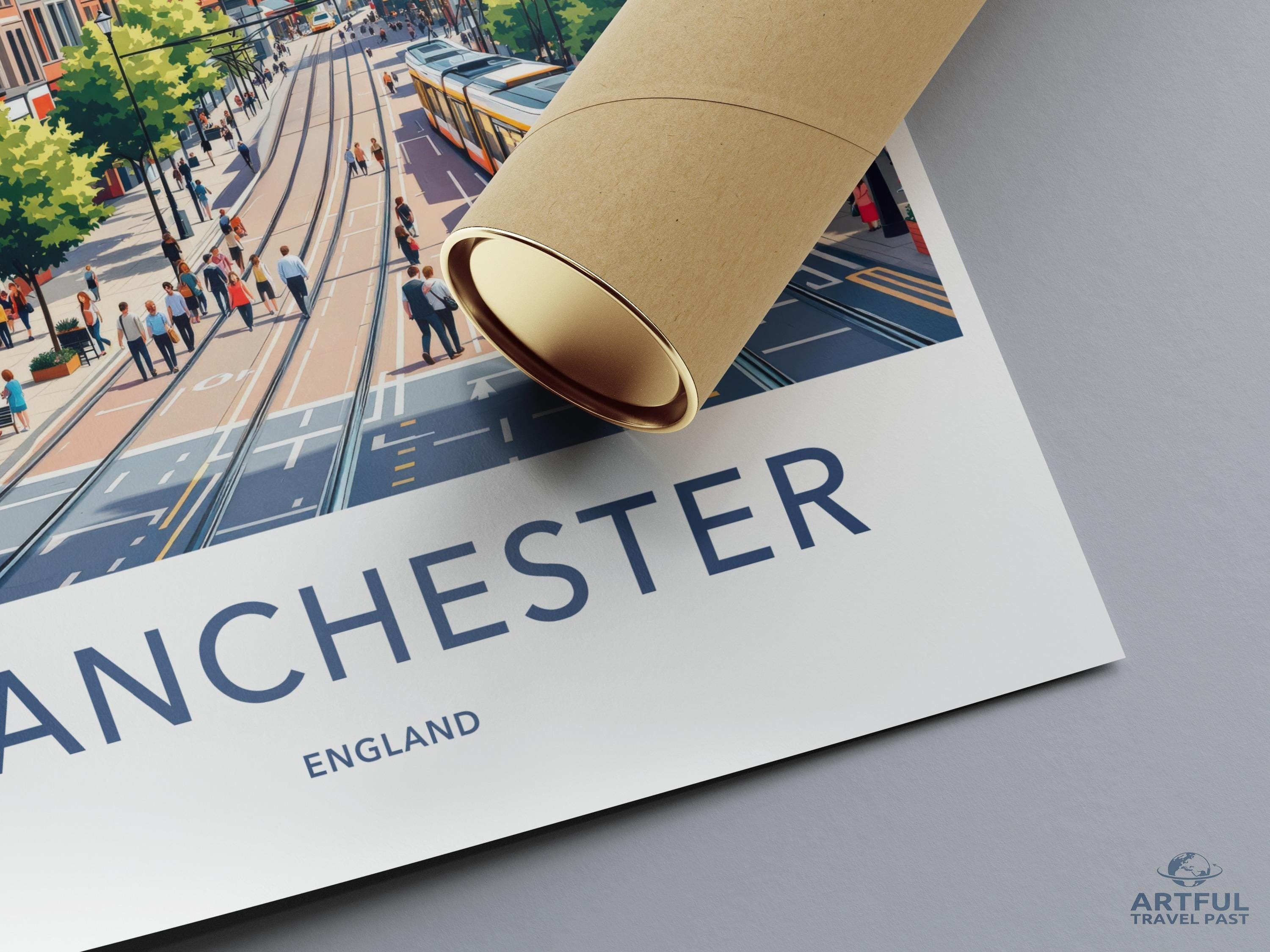 Manchester Poster - England Wall Art