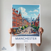 Manchester Poster - England Wall Art