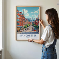 Manchester Poster - England Wall Art