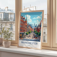Manchester Poster - England Wall Art