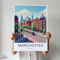 Manchester Poster - England Wall Art