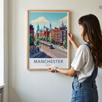 Manchester Poster - England Wall Art