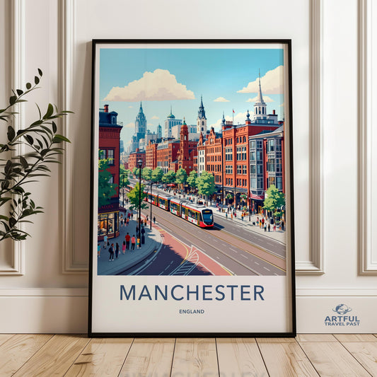 Manchester Poster - England Wall Art