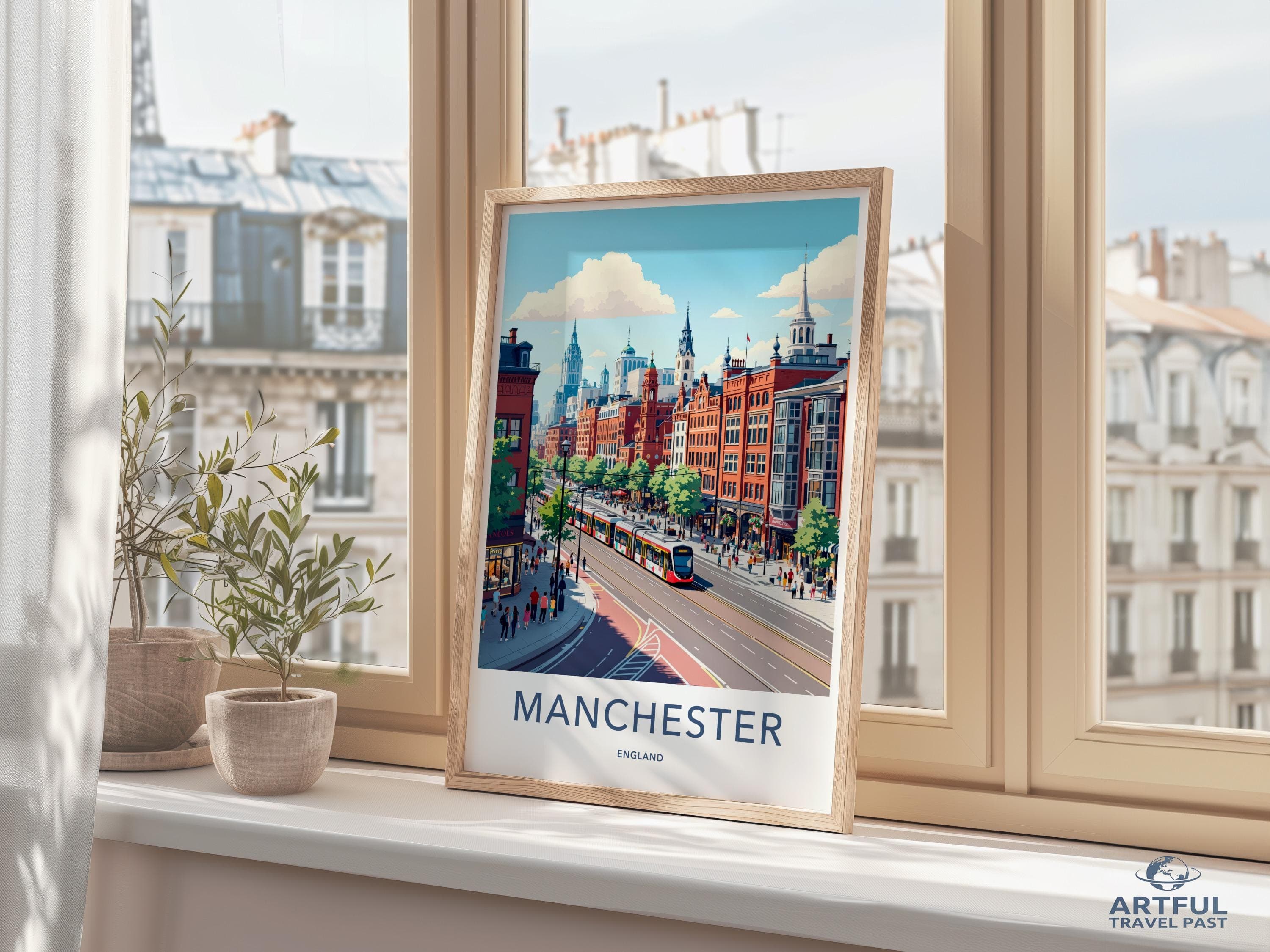 Manchester Poster - England Wall Art
