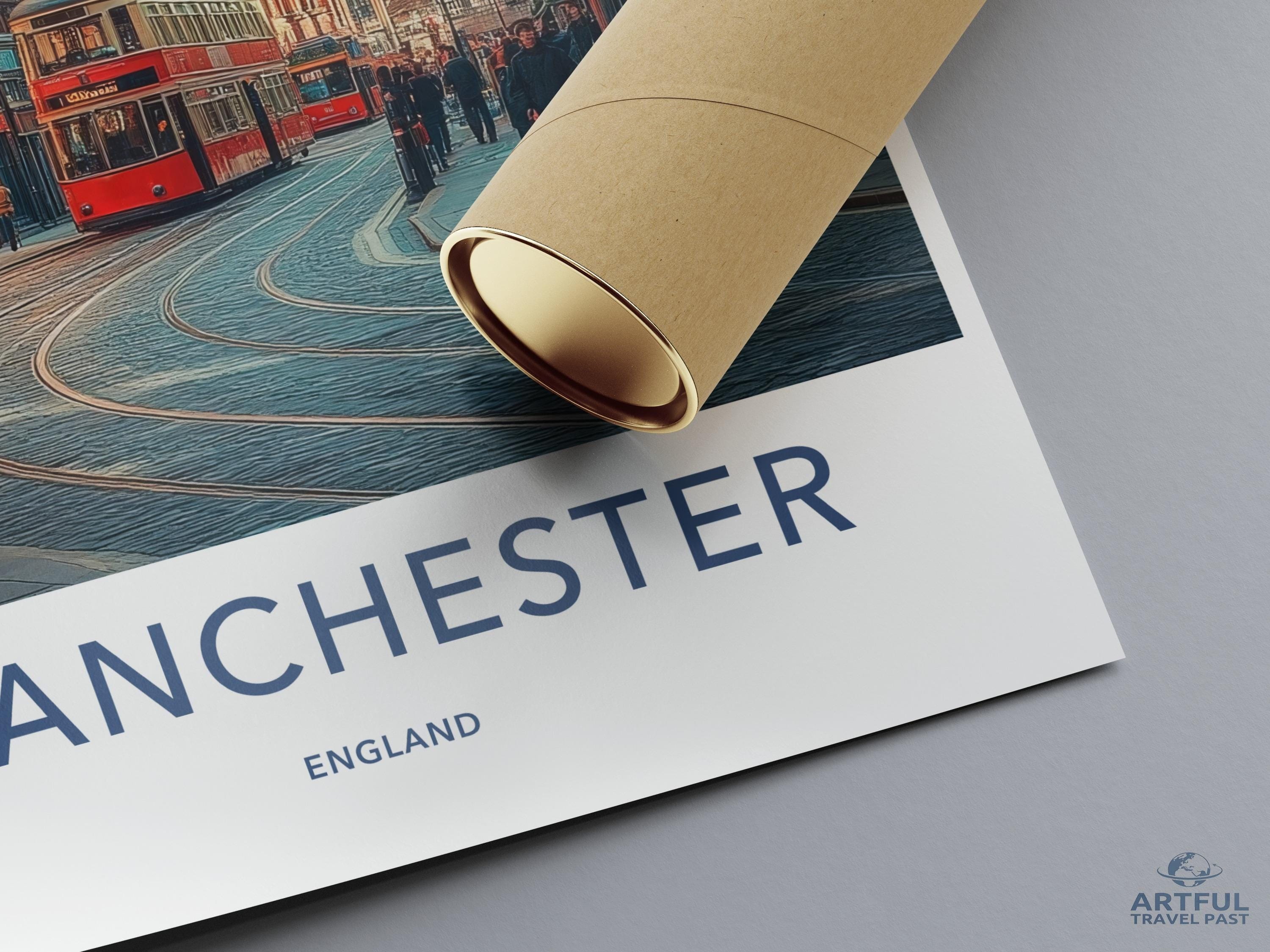 Manchester Poster - England Wall Art