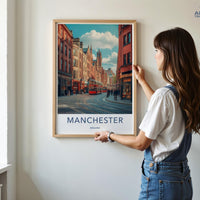 Manchester Poster - England Wall Art