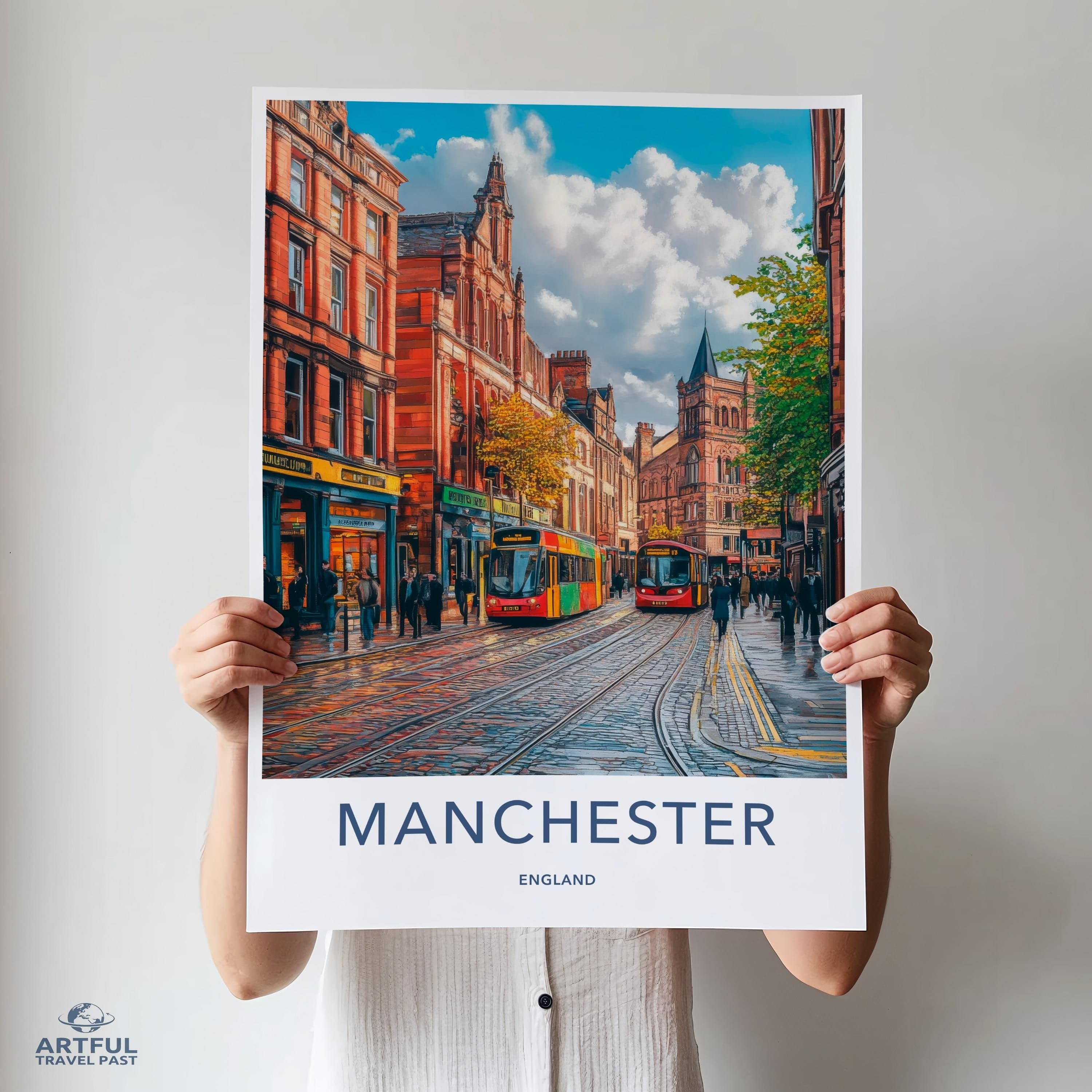 Manchester Poster - England Wall Art