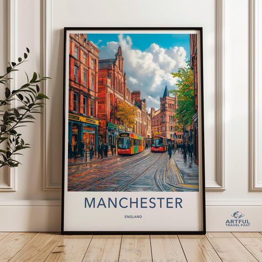 Manchester Poster - England Wall Art