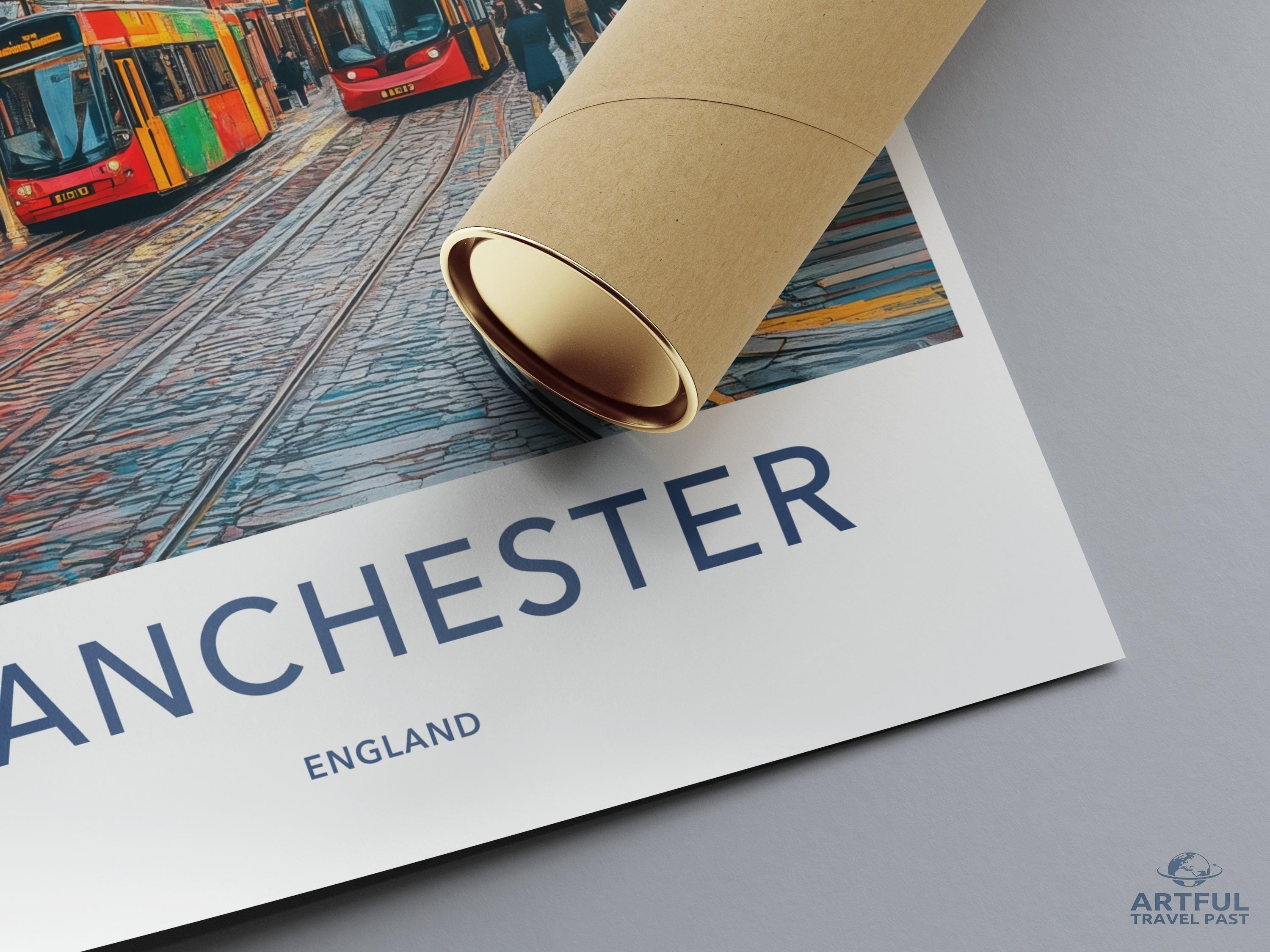 Manchester Poster - England Wall Art