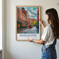 Manchester Poster - England Wall Art
