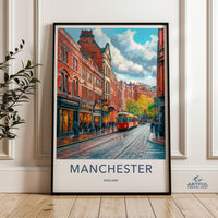 Manchester Poster - England Wall Art