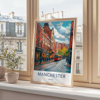 Manchester Poster - England Wall Art