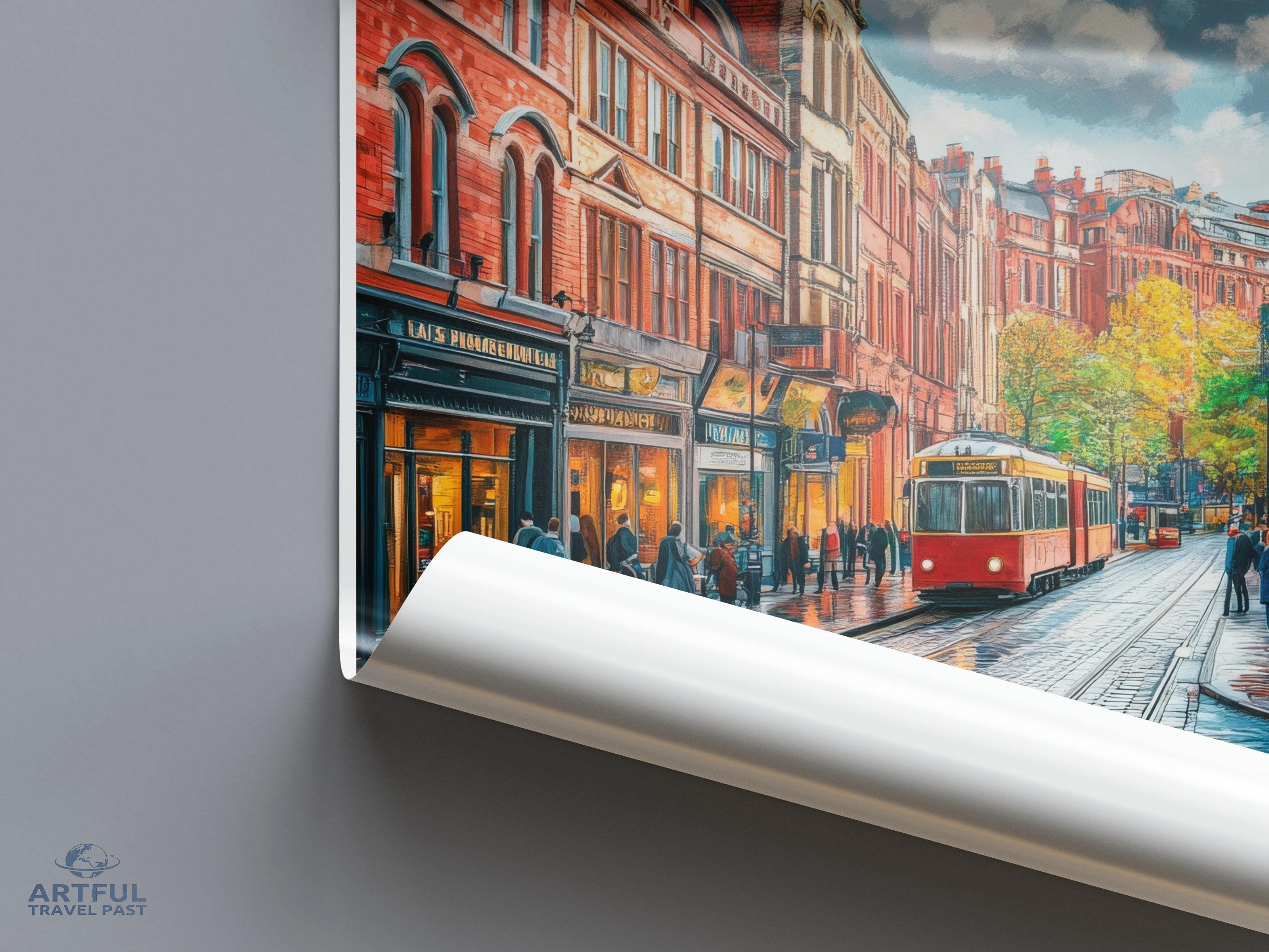Manchester Poster - England Wall Art