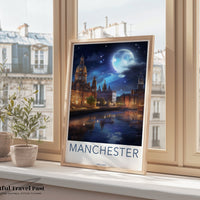 Manchester Poster | England Wall Art | UK Decor