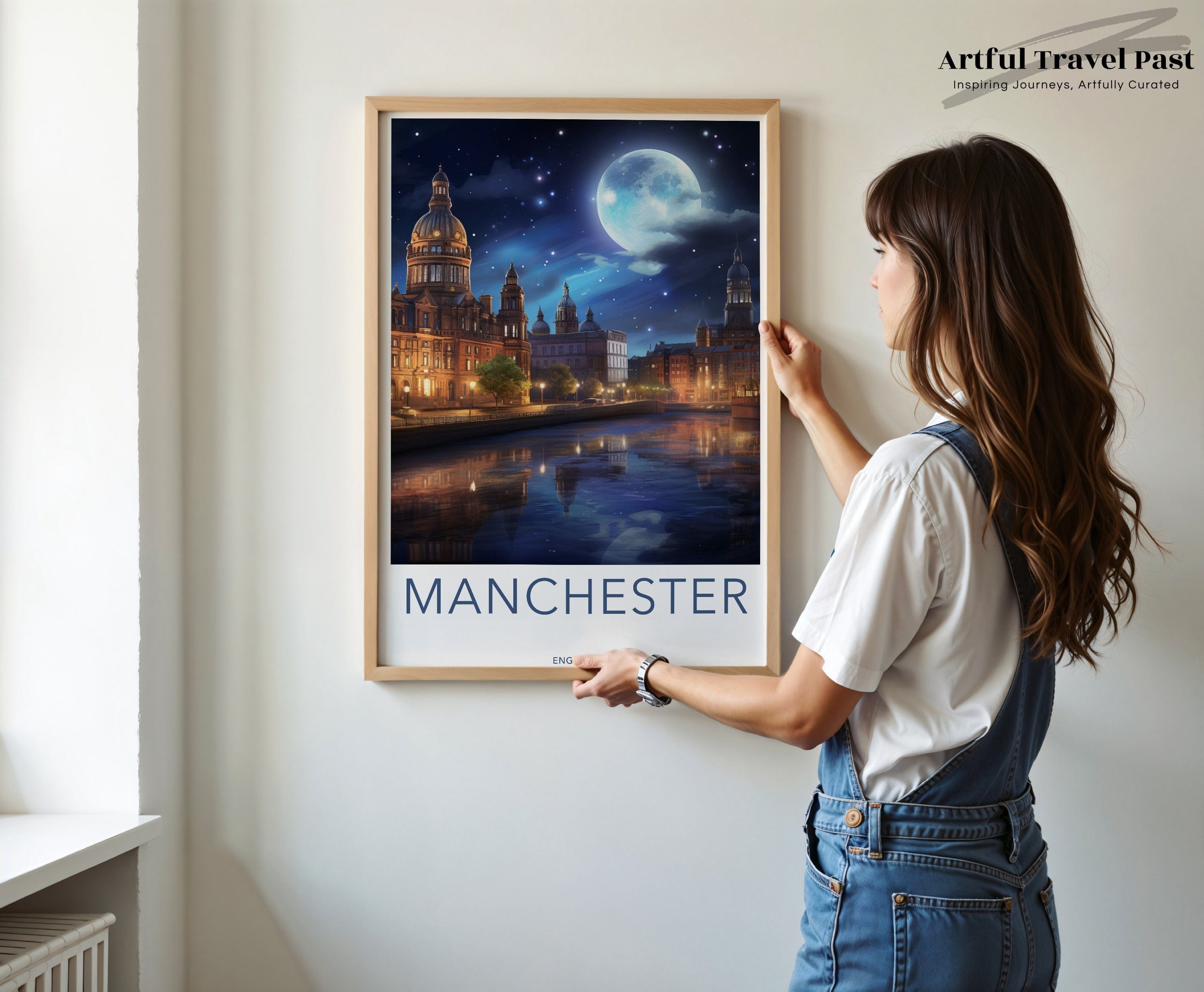 Manchester Poster | England Wall Art | UK Decor
