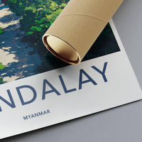 Mandalay Poster - Myanmar Wall Art