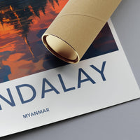 Mandalay Poster - Myanmar Wall Art