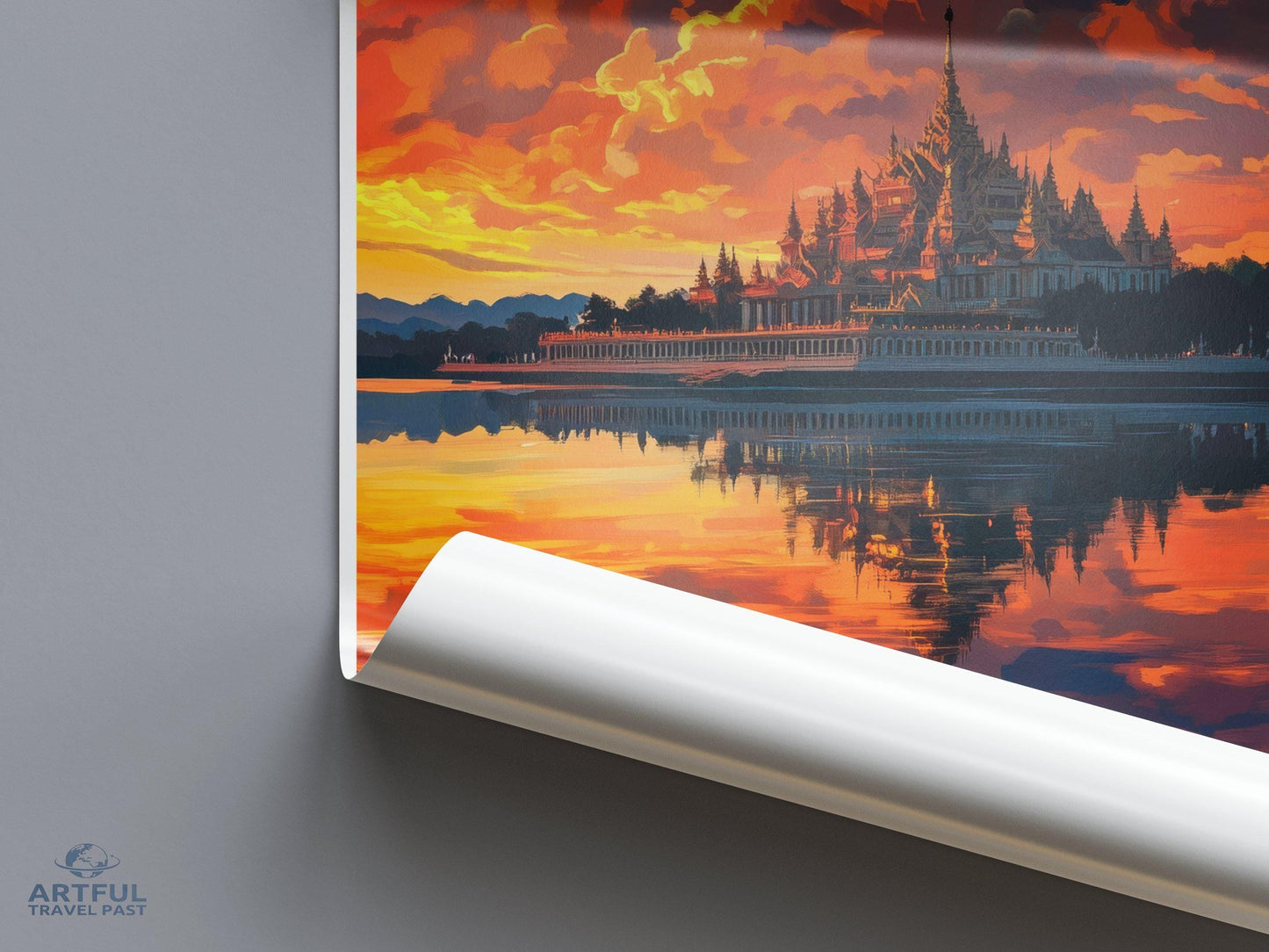 Mandalay Poster - Myanmar Wall Art