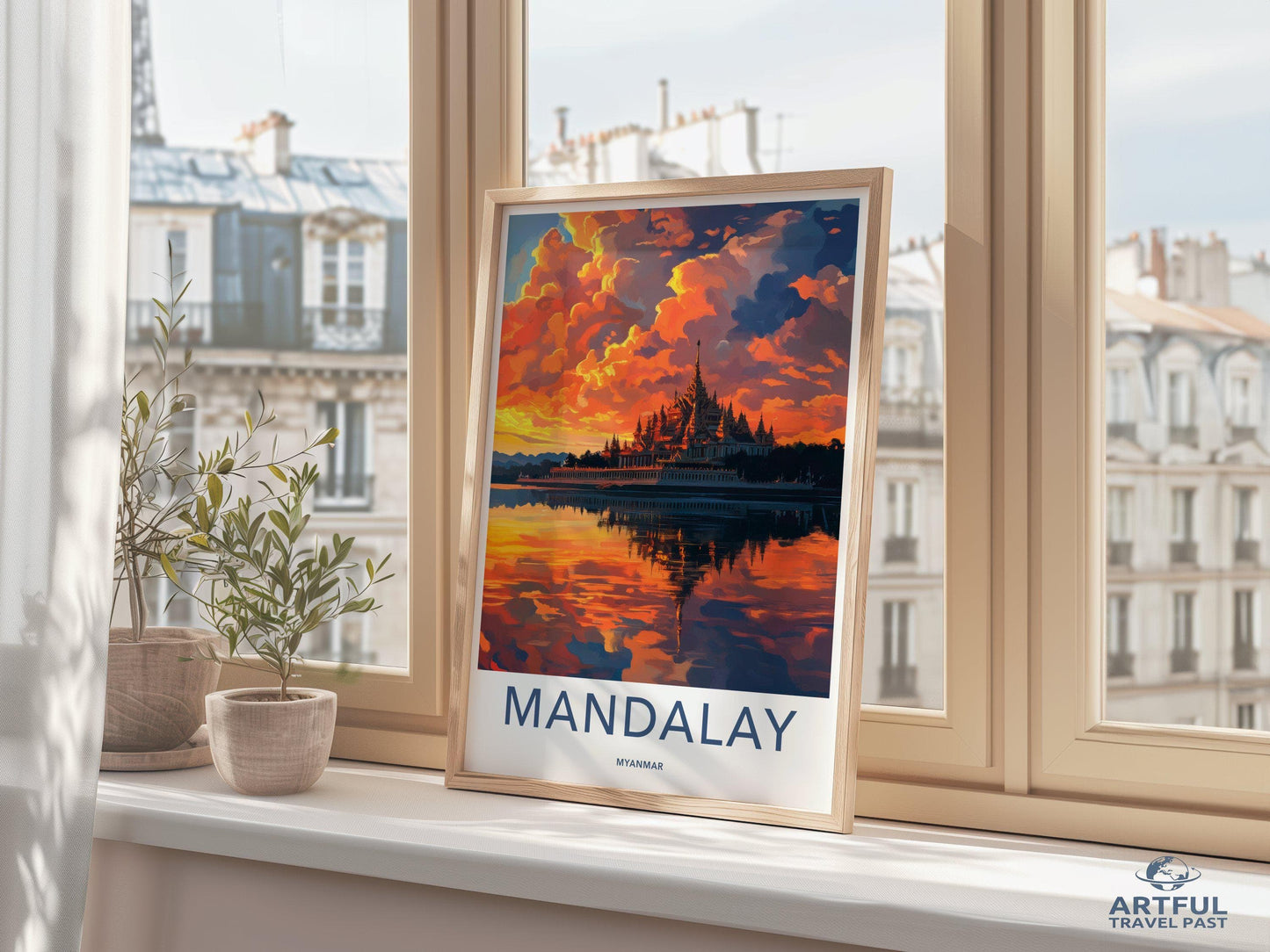 Mandalay Poster - Myanmar Wall Art
