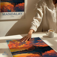 Mandalay Poster - Myanmar Wall Art