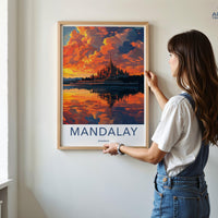 Mandalay Poster - Myanmar Wall Art