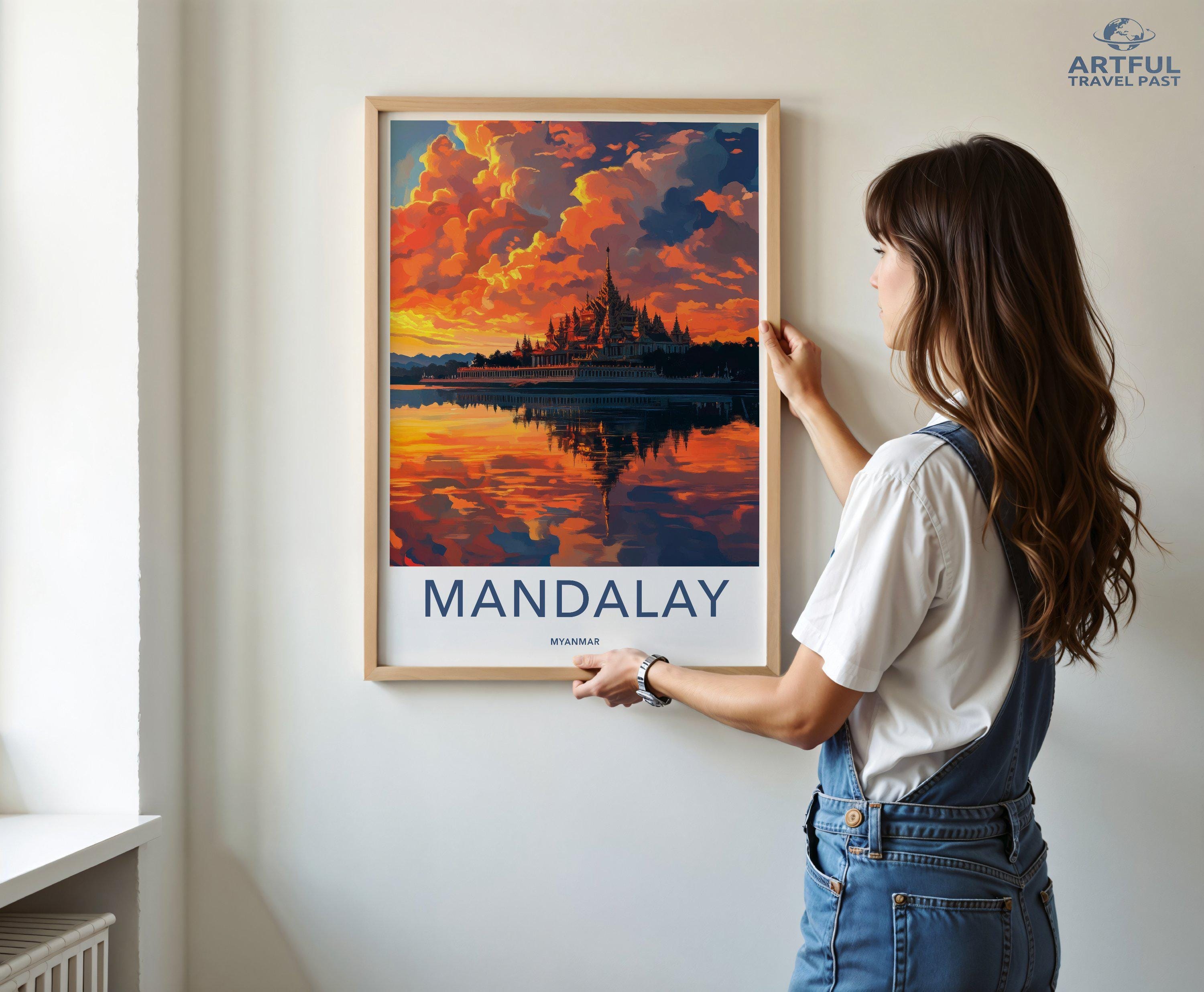 Mandalay Poster - Myanmar Wall Art