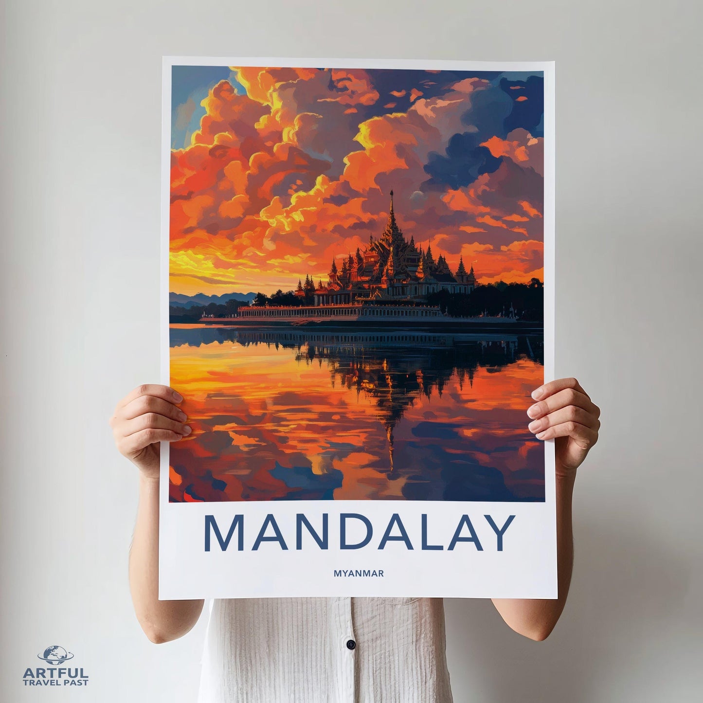 Mandalay Poster - Myanmar Wall Art