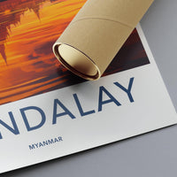 Mandalay Poster - Myanmar Wall Art