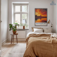 Mandalay Poster - Myanmar Wall Art