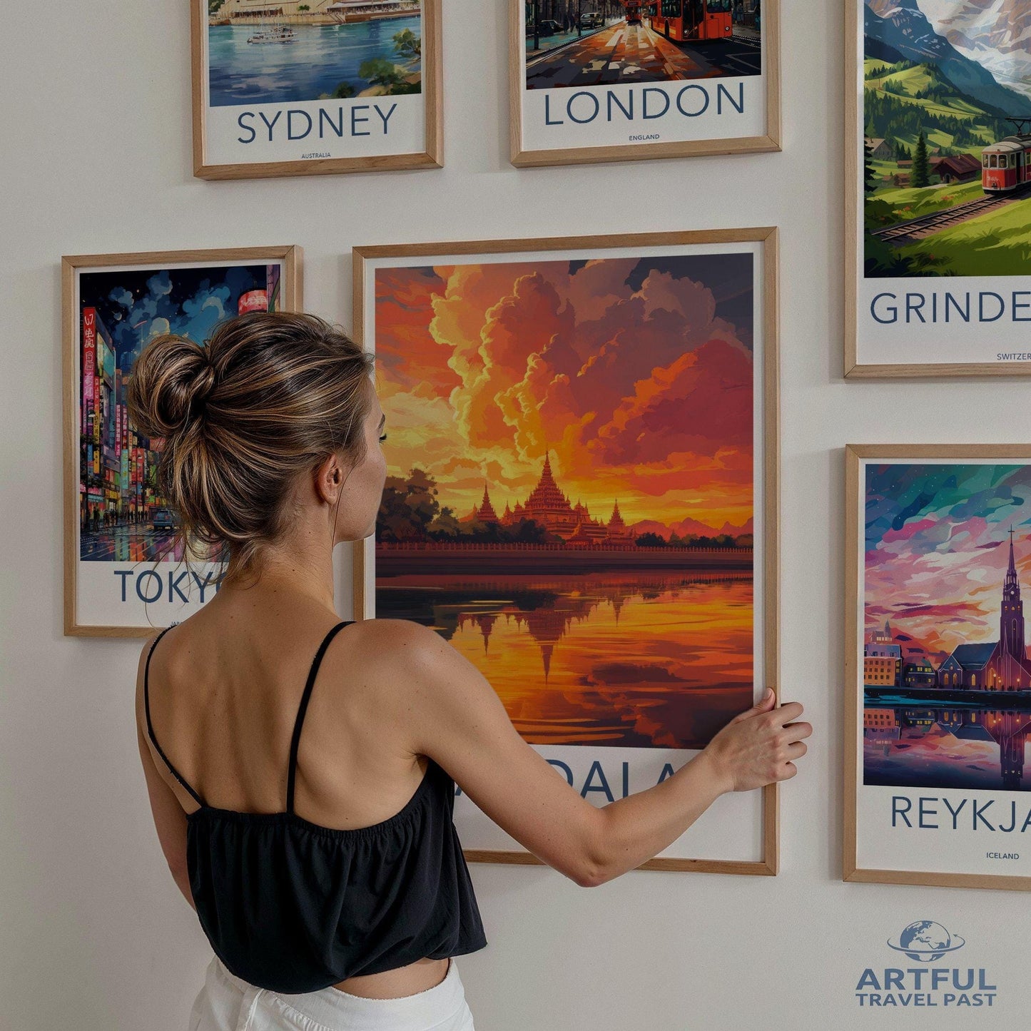 Mandalay Poster - Myanmar Wall Art