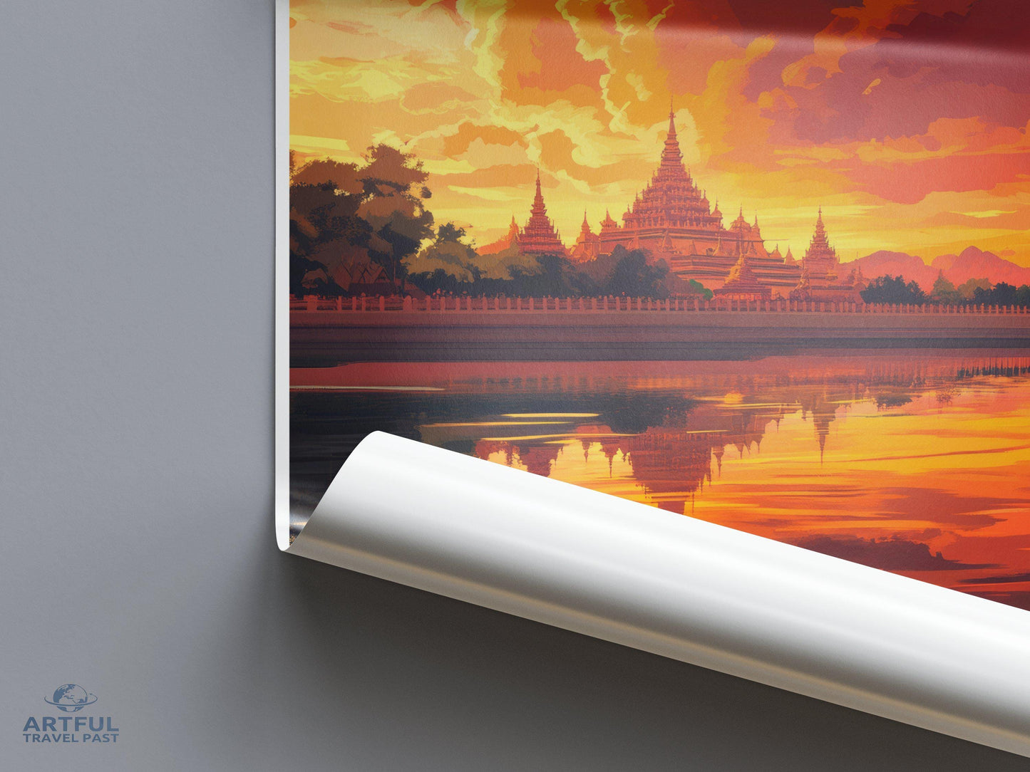 Mandalay Poster - Myanmar Wall Art