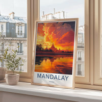 Mandalay Poster - Myanmar Wall Art