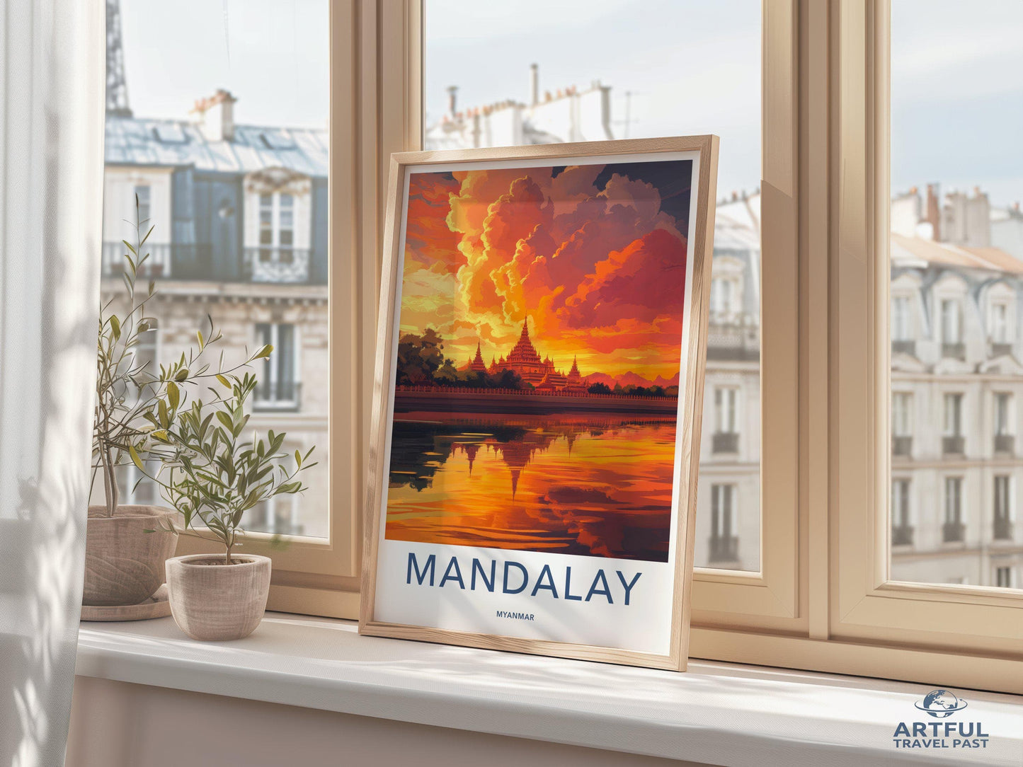 Mandalay Poster - Myanmar Wall Art