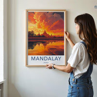 Mandalay Poster - Myanmar Wall Art