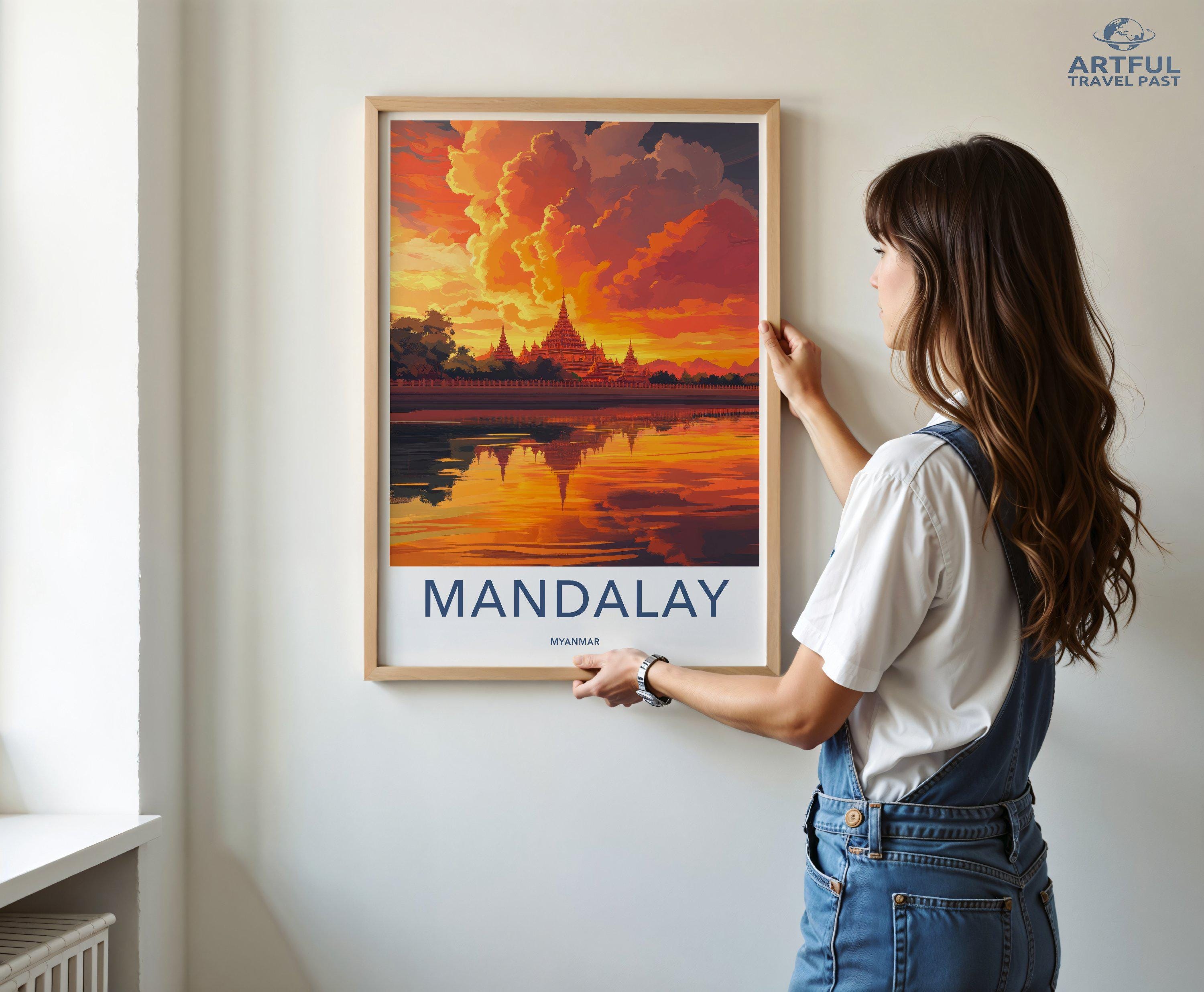 Mandalay Poster - Myanmar Wall Art