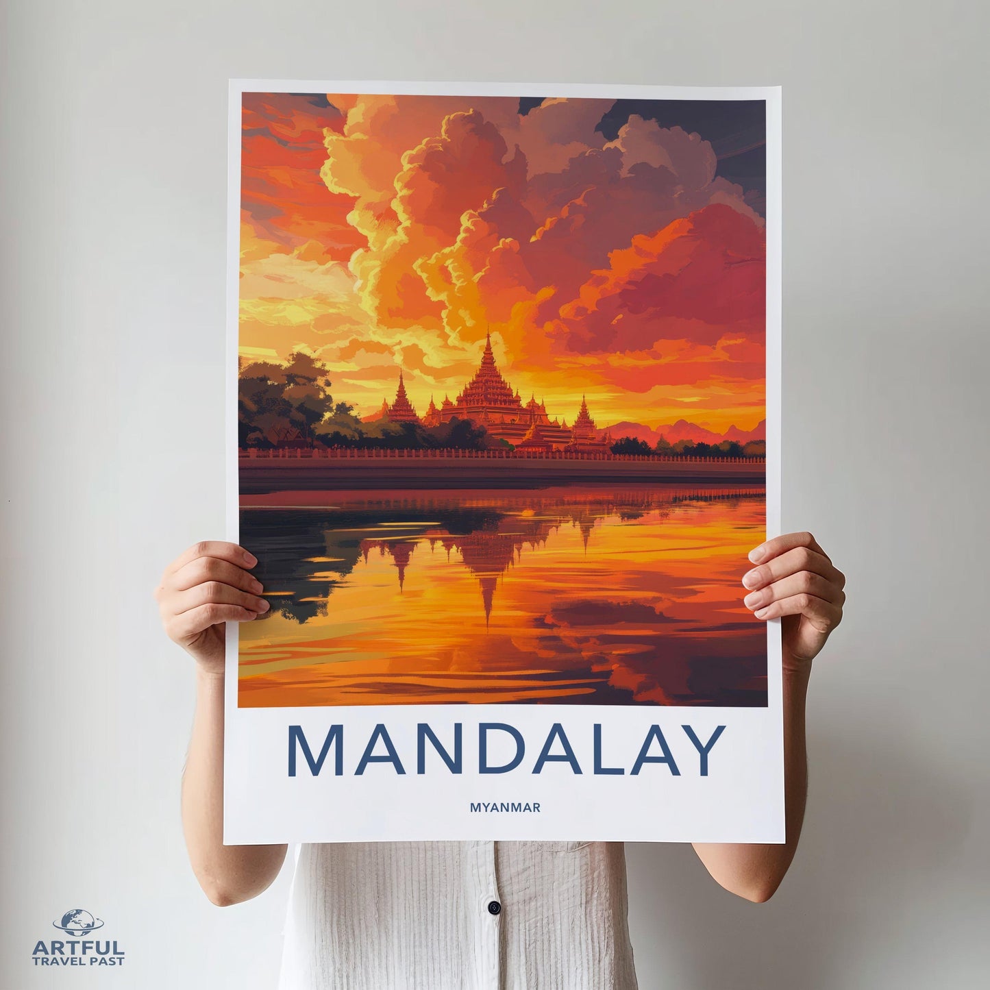 Mandalay Poster - Myanmar Wall Art