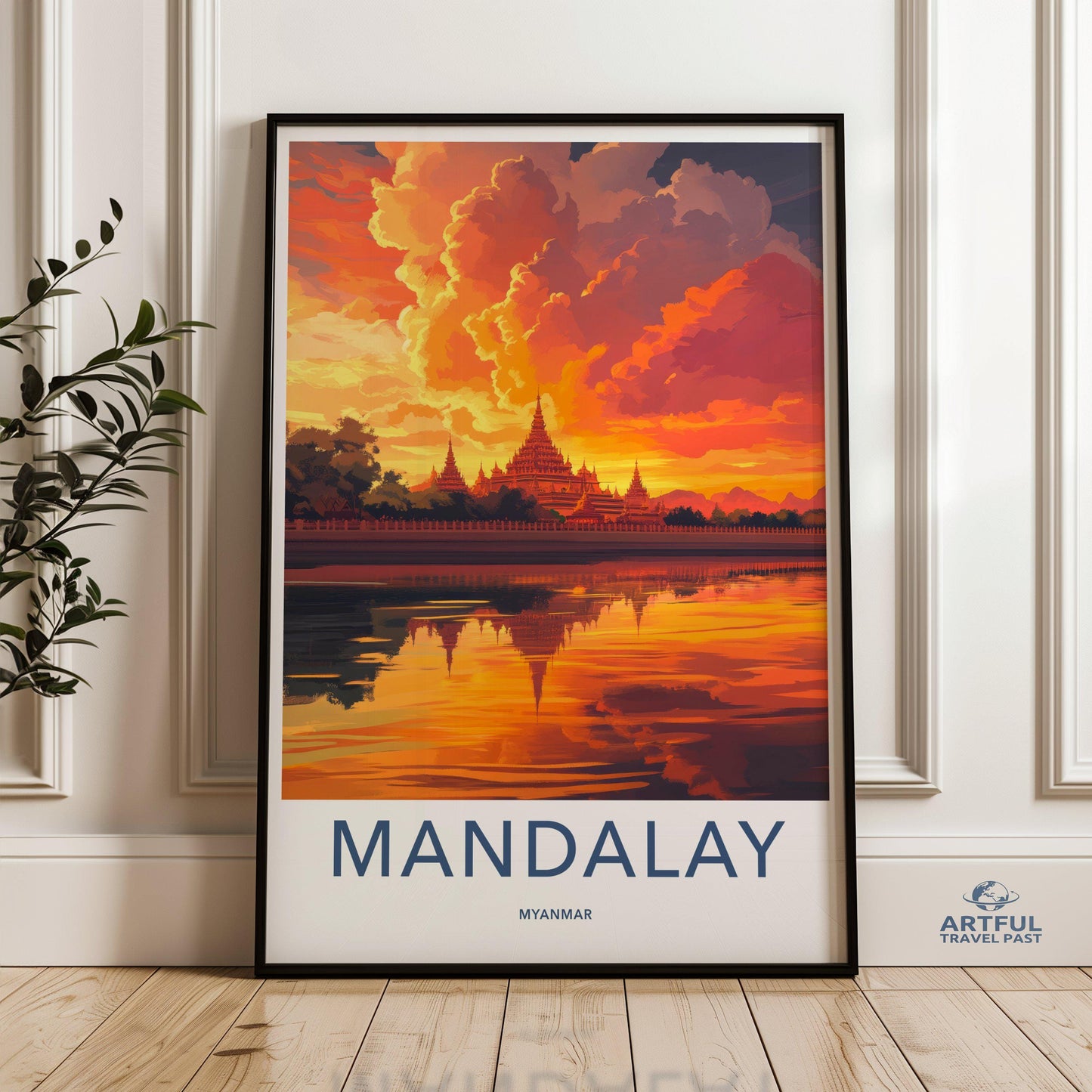 Mandalay Poster - Myanmar Wall Art