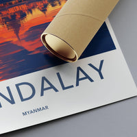 Mandalay Poster - Myanmar Wall Art