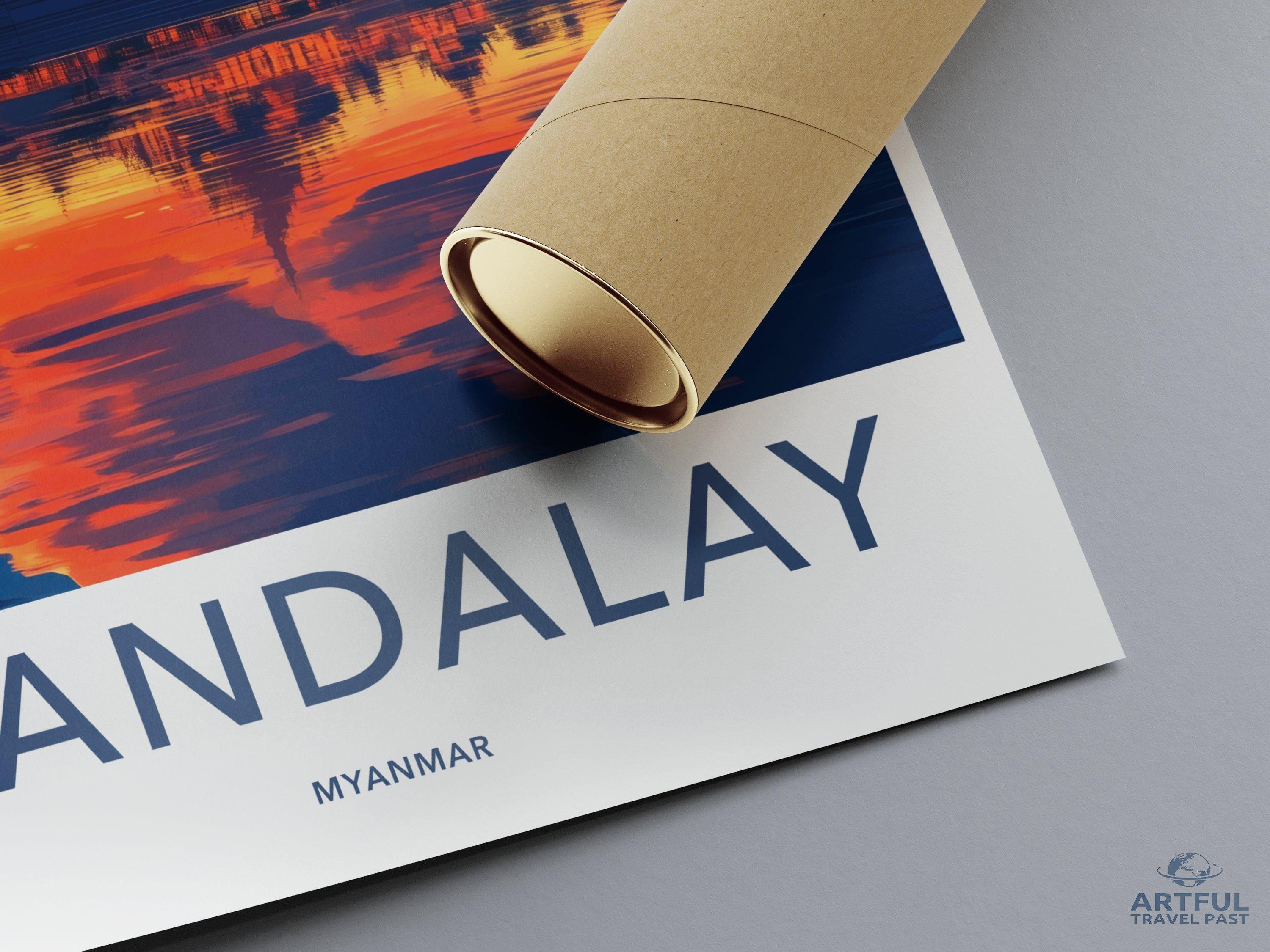 Mandalay Poster - Myanmar Wall Art
