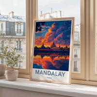 Mandalay Poster - Myanmar Wall Art