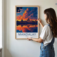 Mandalay Poster - Myanmar Wall Art