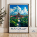 Mandalay Poster | Myanmar Wall Art | Southeast Asia Decor
